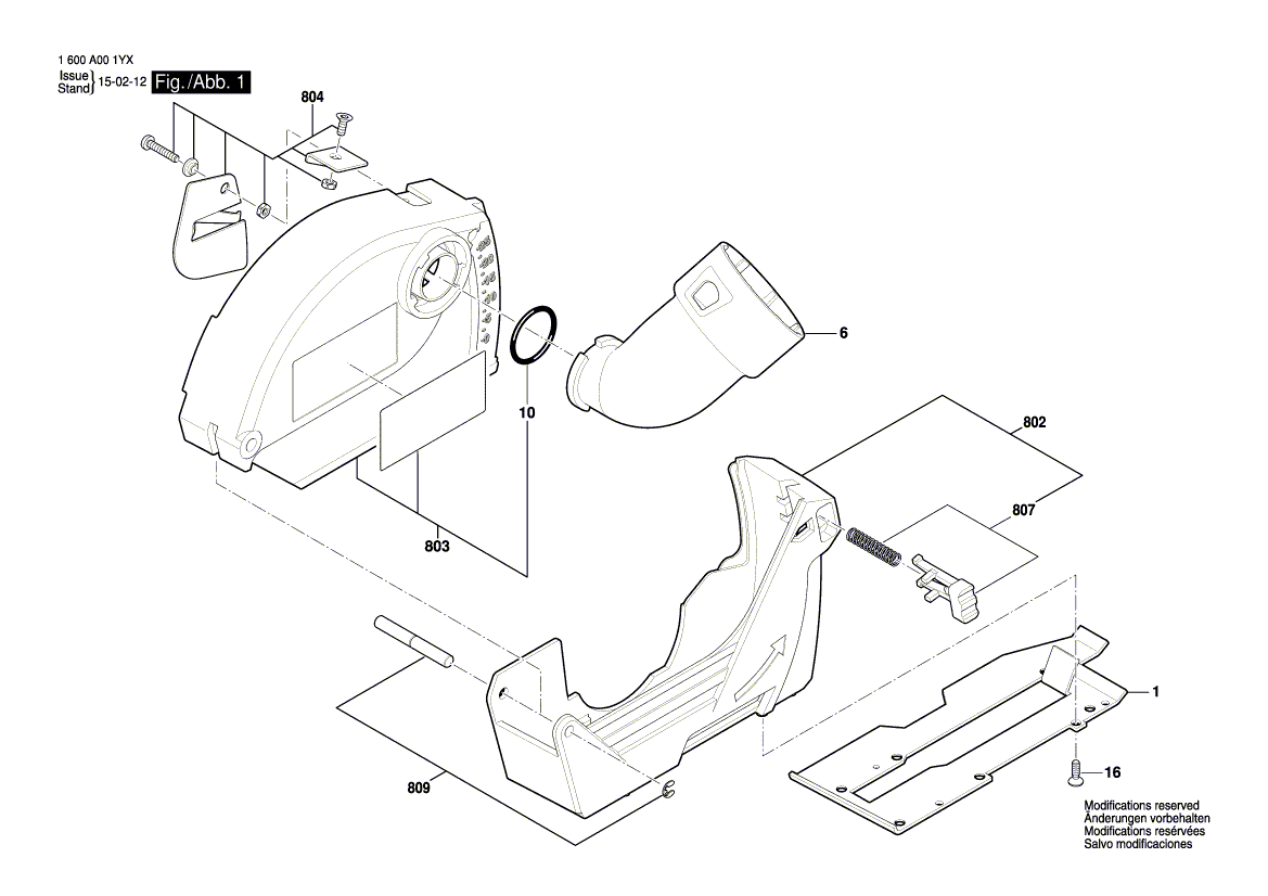 Neue echte Bosch 1600A004G4 Cover