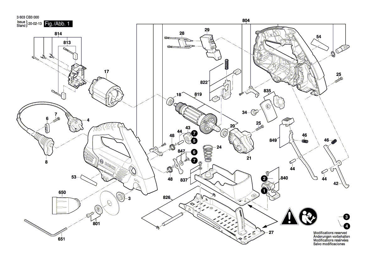 Ny ekte Bosch 1600A001LH -skaft