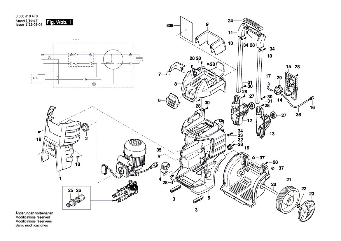 Nouveau véritable bosch F016L73344 Cordon d'alimentation