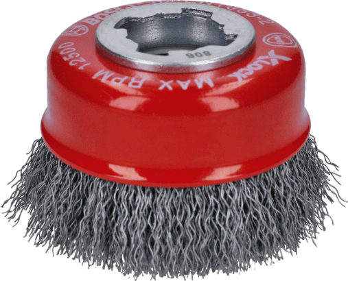 Ny äkta Bosch 2608620725 X-Lock Clean for Metal Cup Brush, Crimed Wire för