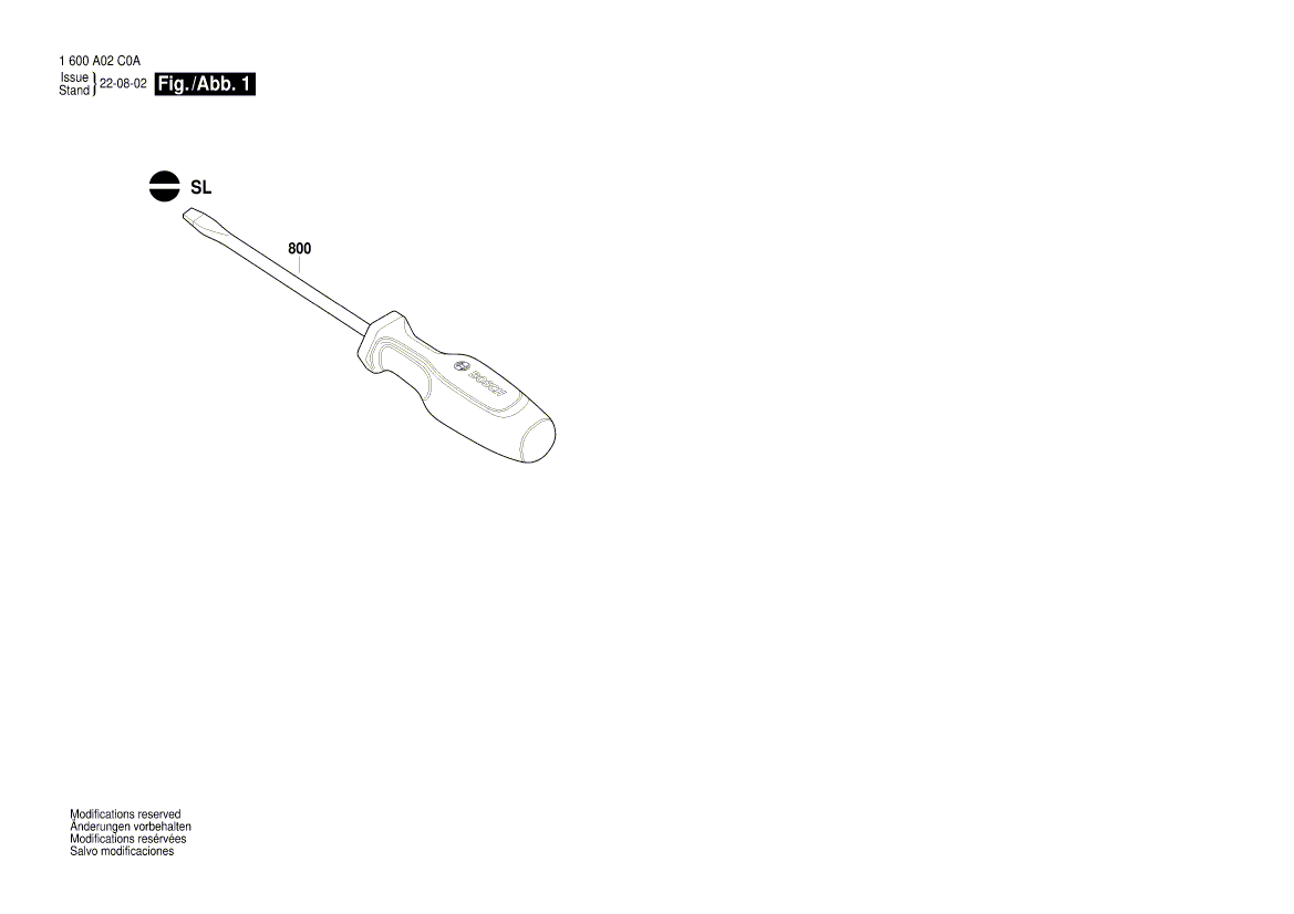 Neuer Original-Schraubendreher 1600A02F52 von Bosch