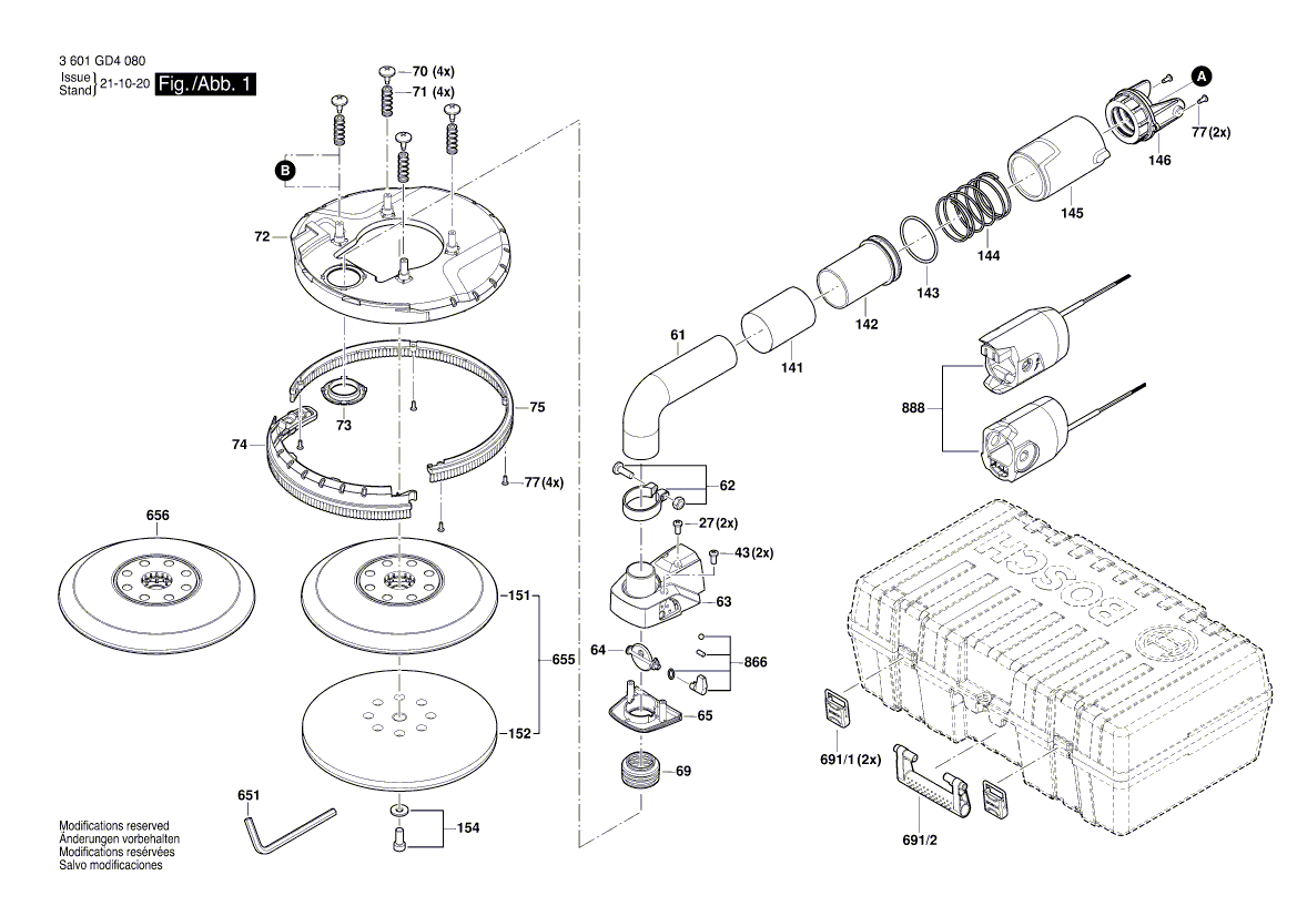 Neuer Original-Stützteller aus Gummi von Bosch 1607000E5X