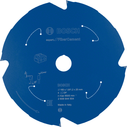 Nieuwe echte Bosch 2608644554 Expert voor Circular Saw Blade voor vezelcement voor