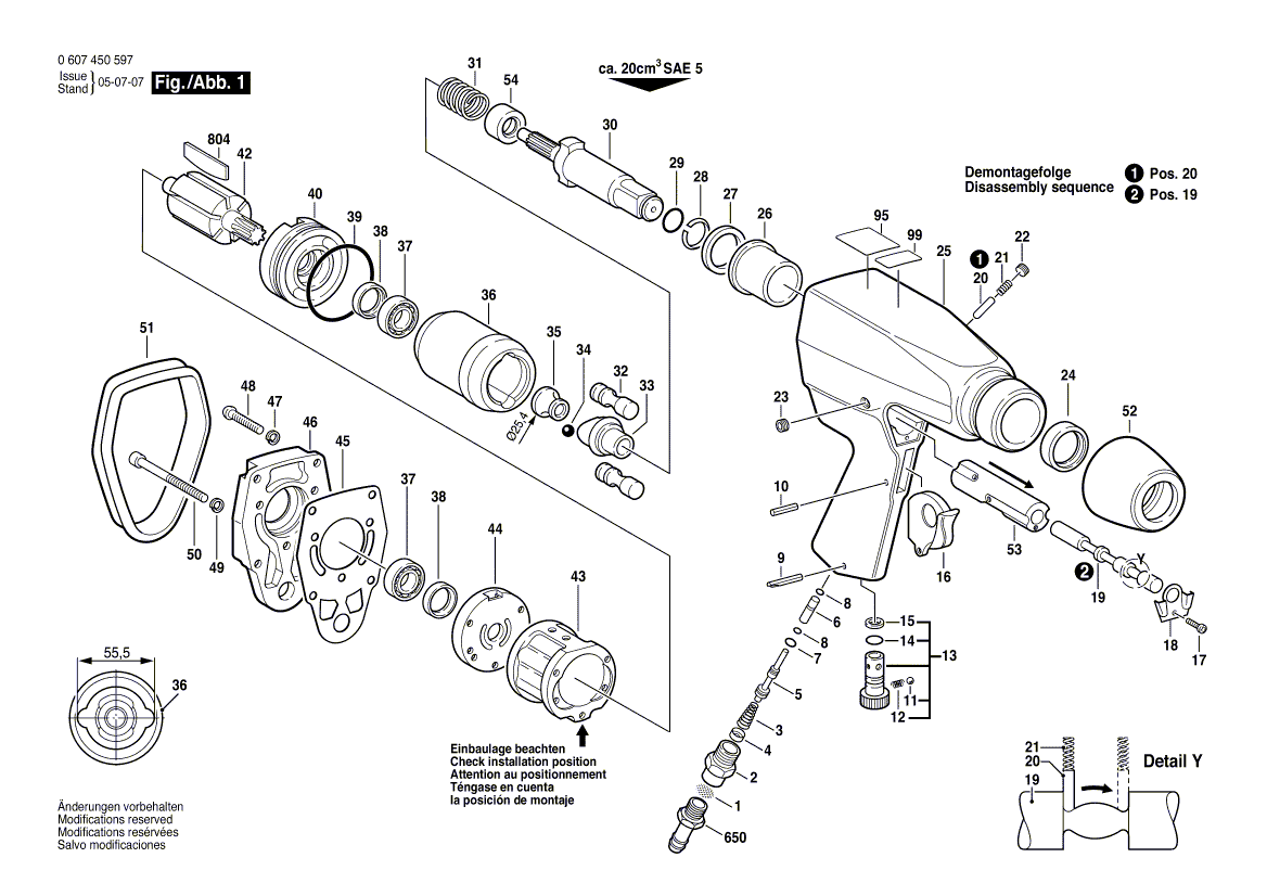 New Genuine Bosch 3609201081 Rotor