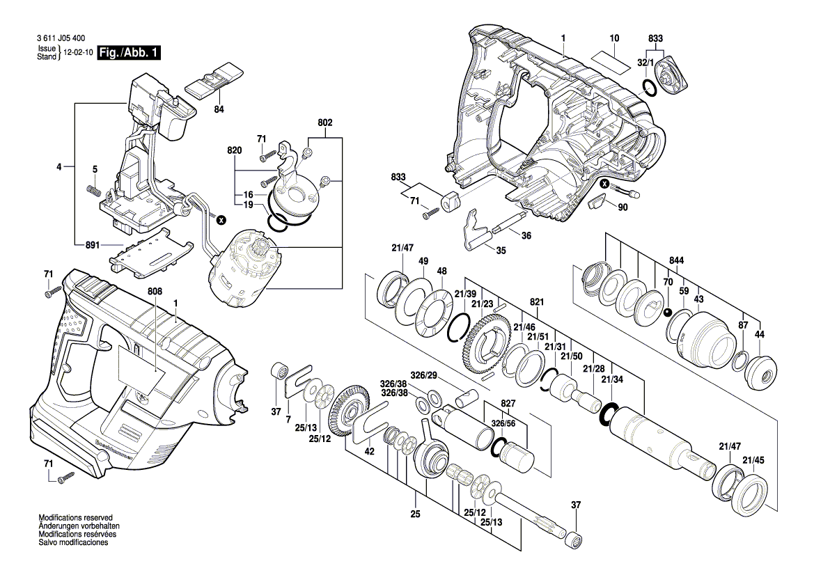 Uusi aito Bosch 1613231029 Kytkimen dia