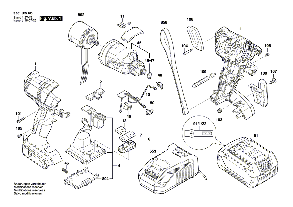 Nieuwe echte Bosch 2609111415 Cover