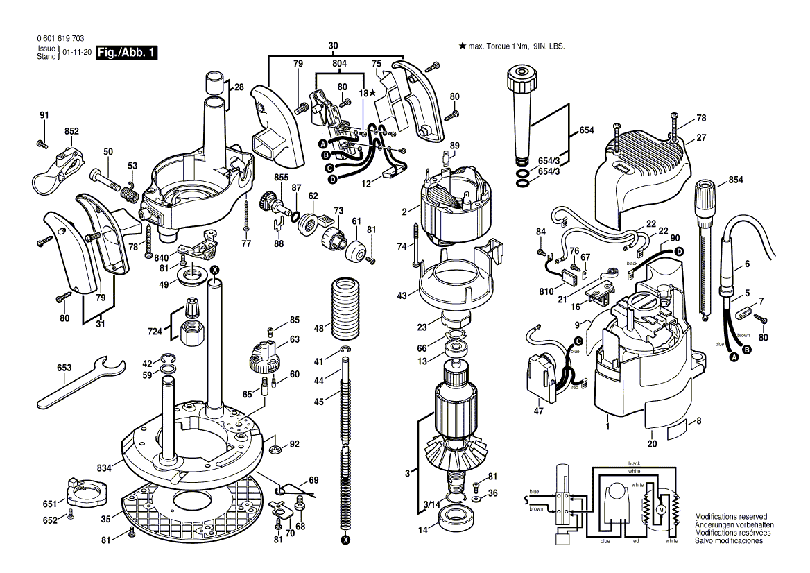 Ny ekte Bosch 2610997031 tilkoblingskabel