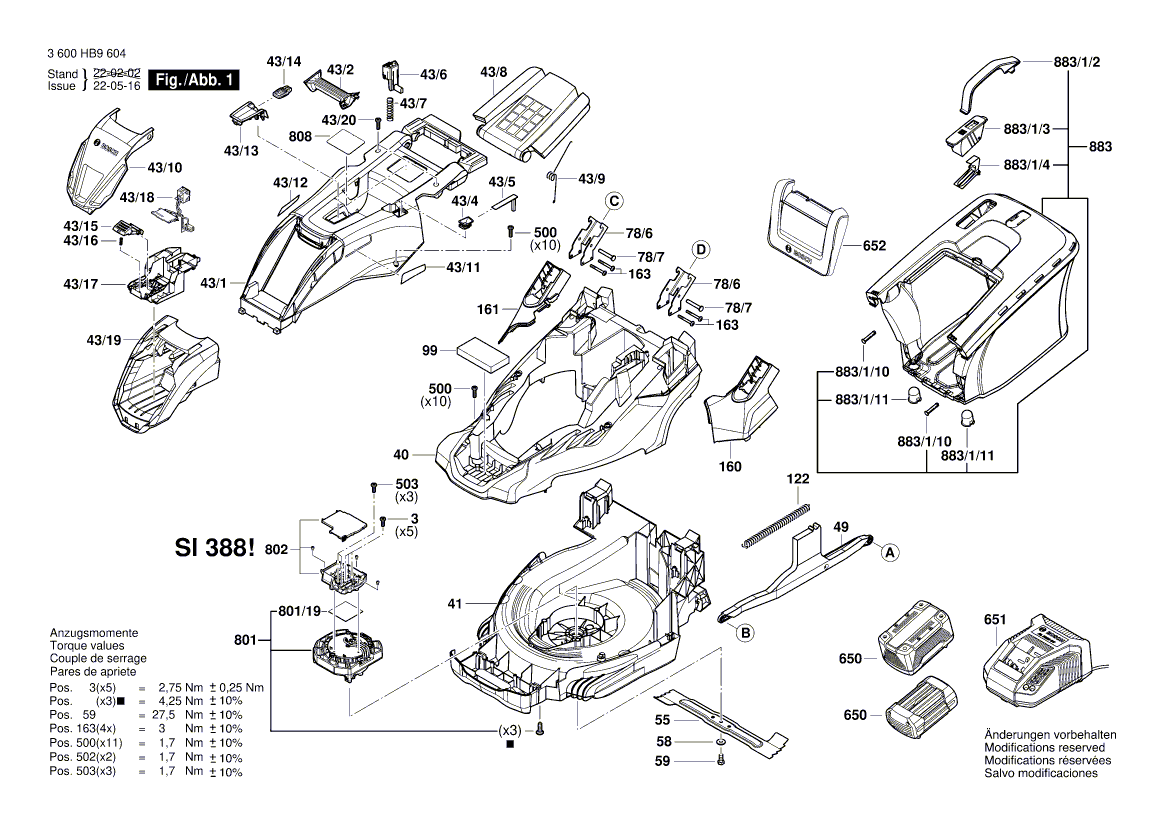 Uusi aito Bosch F016L90830 Ohjauslevy