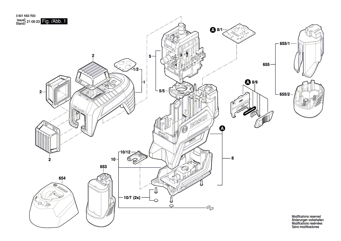 New Genuine Bosch 1600A00NP8 Assembly