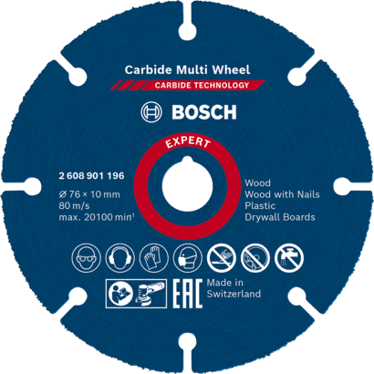 Nya äkta Bosch 2608901196 Expertkarbid Multihjulsskivor för mini