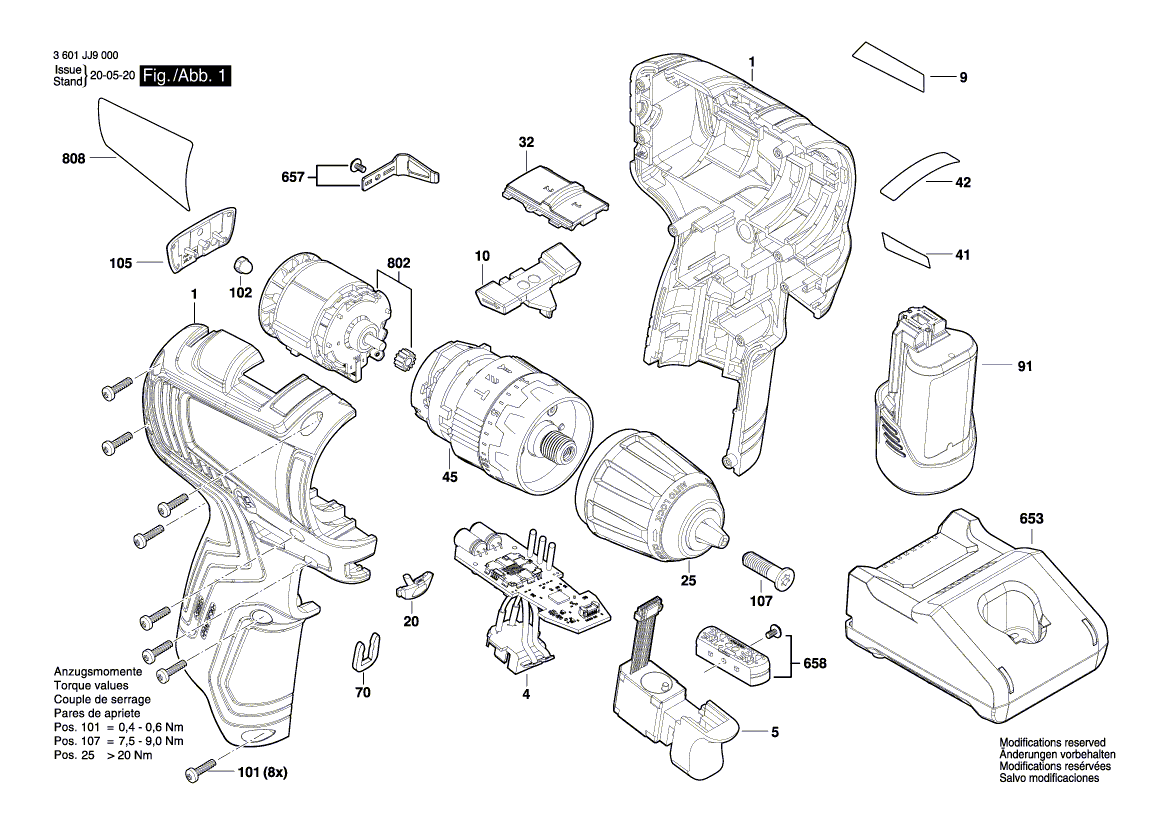 Новая подлинная метка типа Bosch 1600A020KA