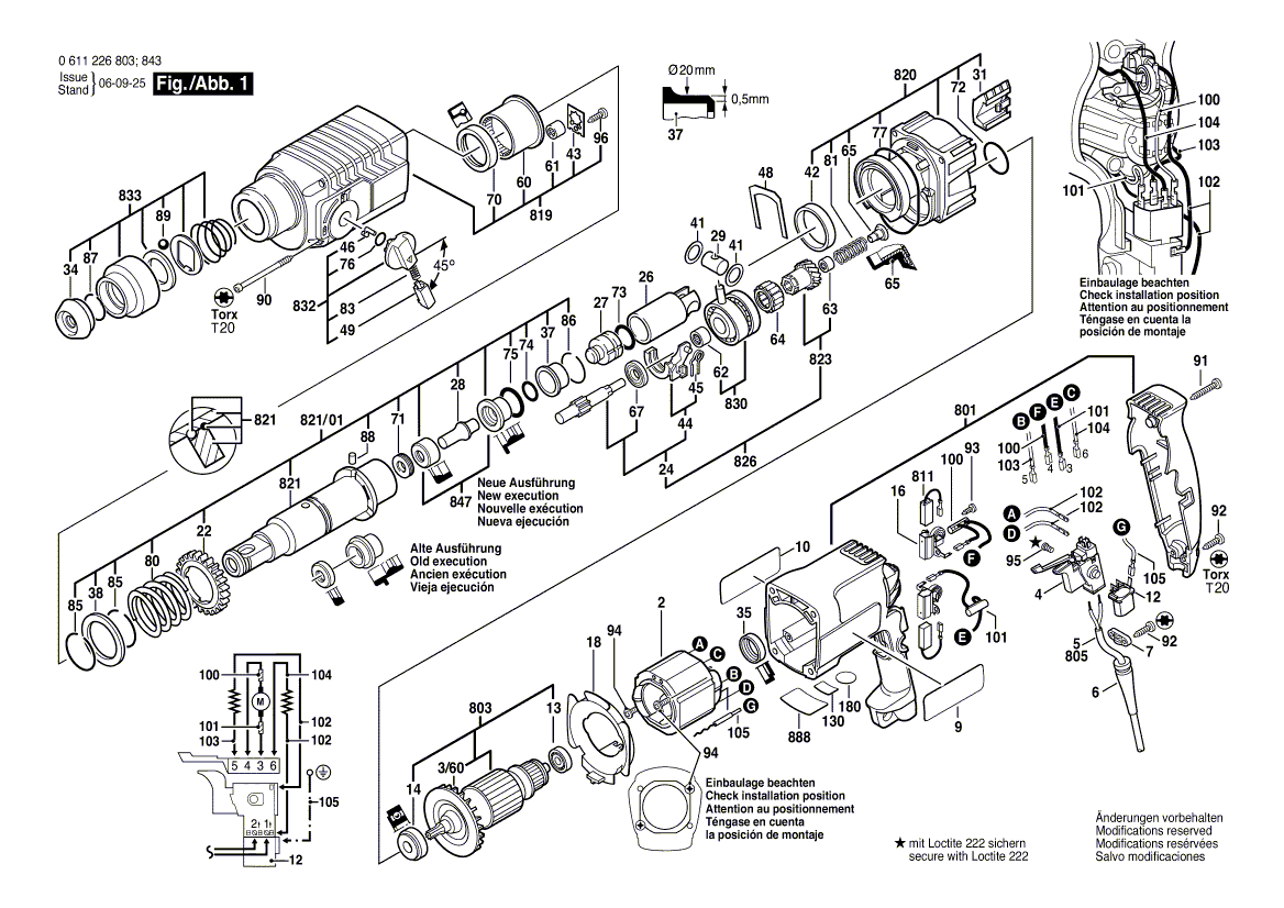 Neuer Original-Bürstenhalter von Bosch 1617000343