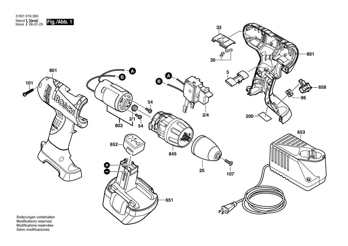 Nouveau véritable bosch 2601099114 Diapion de réglage