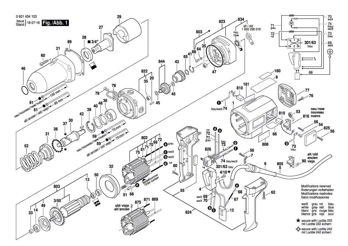 Nieuwe echte Bosch 2610906868 -sticker