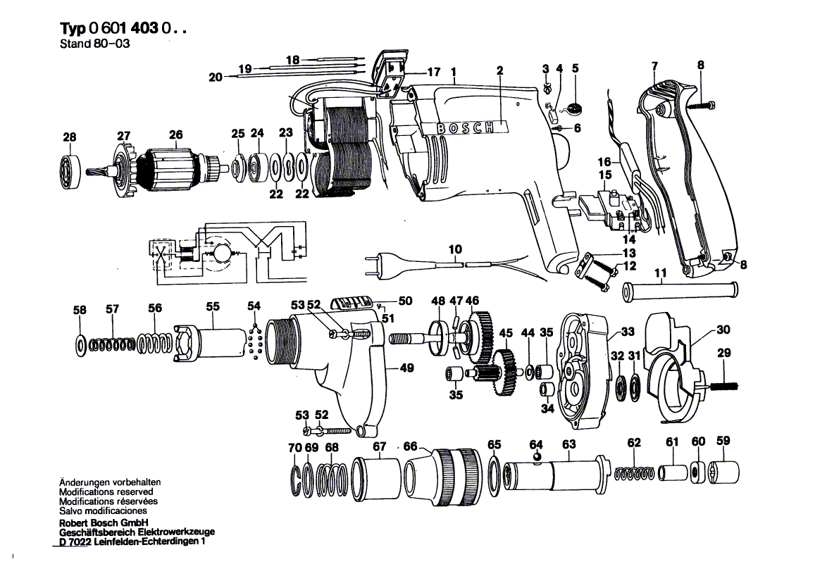 Nieuwe echte Bosch 1900905018 kogellager