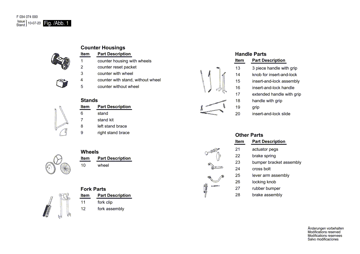 Nouveau authentique Bosch 2610A04796 Bras de levier