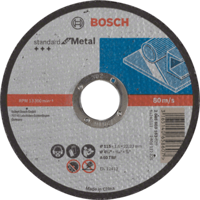 New Genuine Bosch 2608603163 Standard for Metal Cutting Disc For small angle