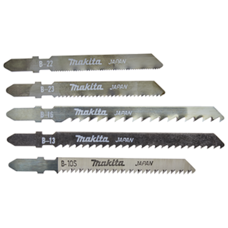 Makita A-86898 Jigsaw Blades Assorted Pack of 5 B10S B16 B13 B23 B22