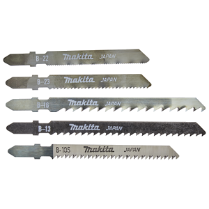 Makita A-86898 Jigsaw Blades Assorted Pack of 5 B10S B16 B13 B23 B22