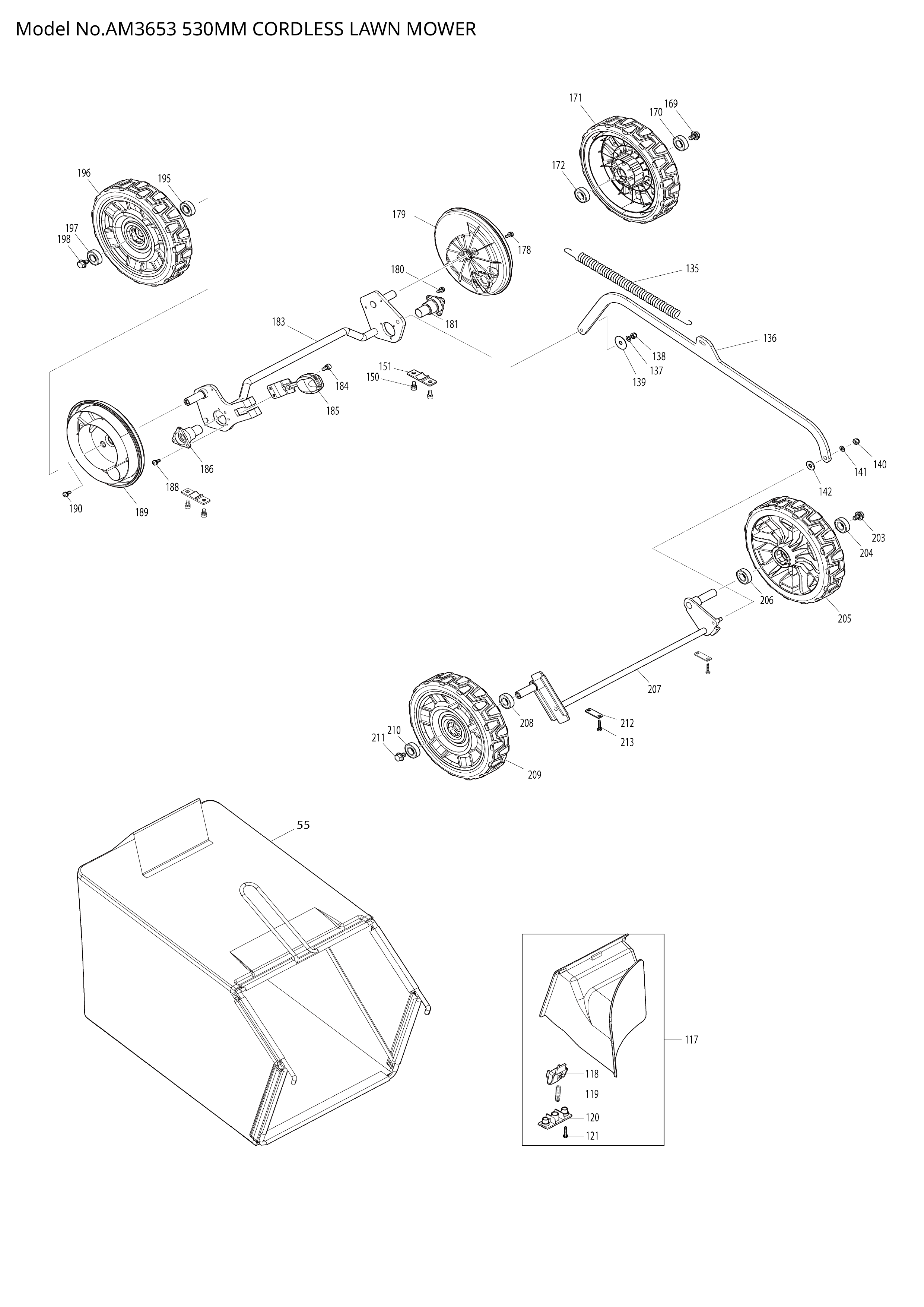 Makita AM3653 — сборочный чертёж, лист 4, деталь 620C46-4 поз. 083