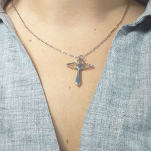 Aurora - Necklace with artistic cross