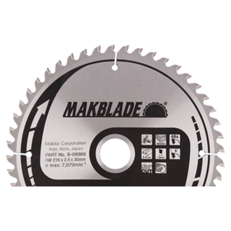 Makita B-08969 Makblade Mitre Saw Blade 216X2.4X30mm 48T