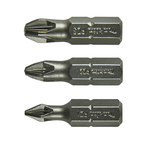 Makita B-24527 Screw Bit PZ1,PZ2,PZ 3x25MM 3PCS