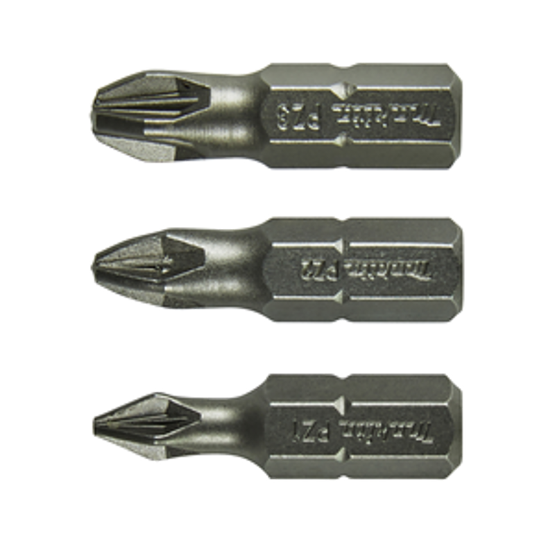 Makita B-24527 Screw Bit PZ1,PZ2,PZ 3x25MM 3PCS