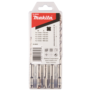Makita B-49052 SDS-PLUS DRILL SET, 5-PARTS, V-PLUS