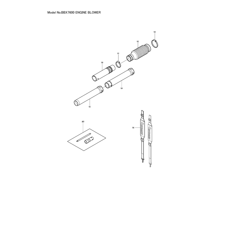 Makita BBX7600 — сборочный чертёж, лист 11, деталь 5977001010 поз. 177