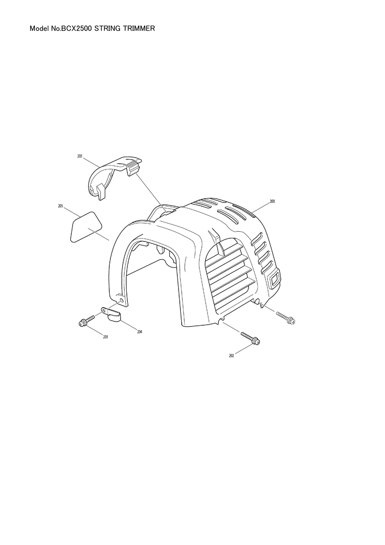 Makita BCX2500 — сборочный чертёж, лист 10, деталь 5927001010 поз. 186
