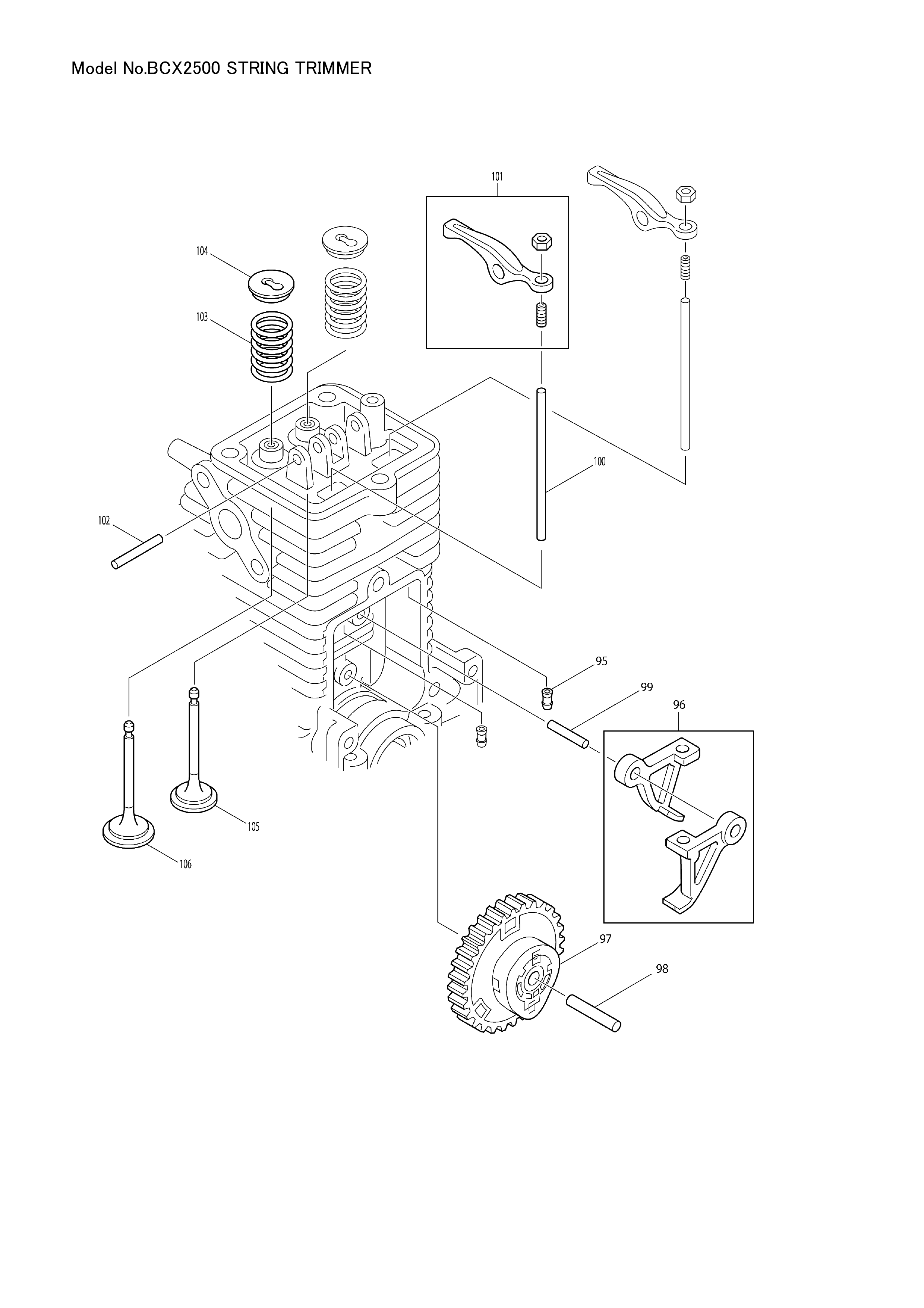 Makita BCX2500 — сборочный чертёж, лист 3, деталь 5927012011 поз. 186-2