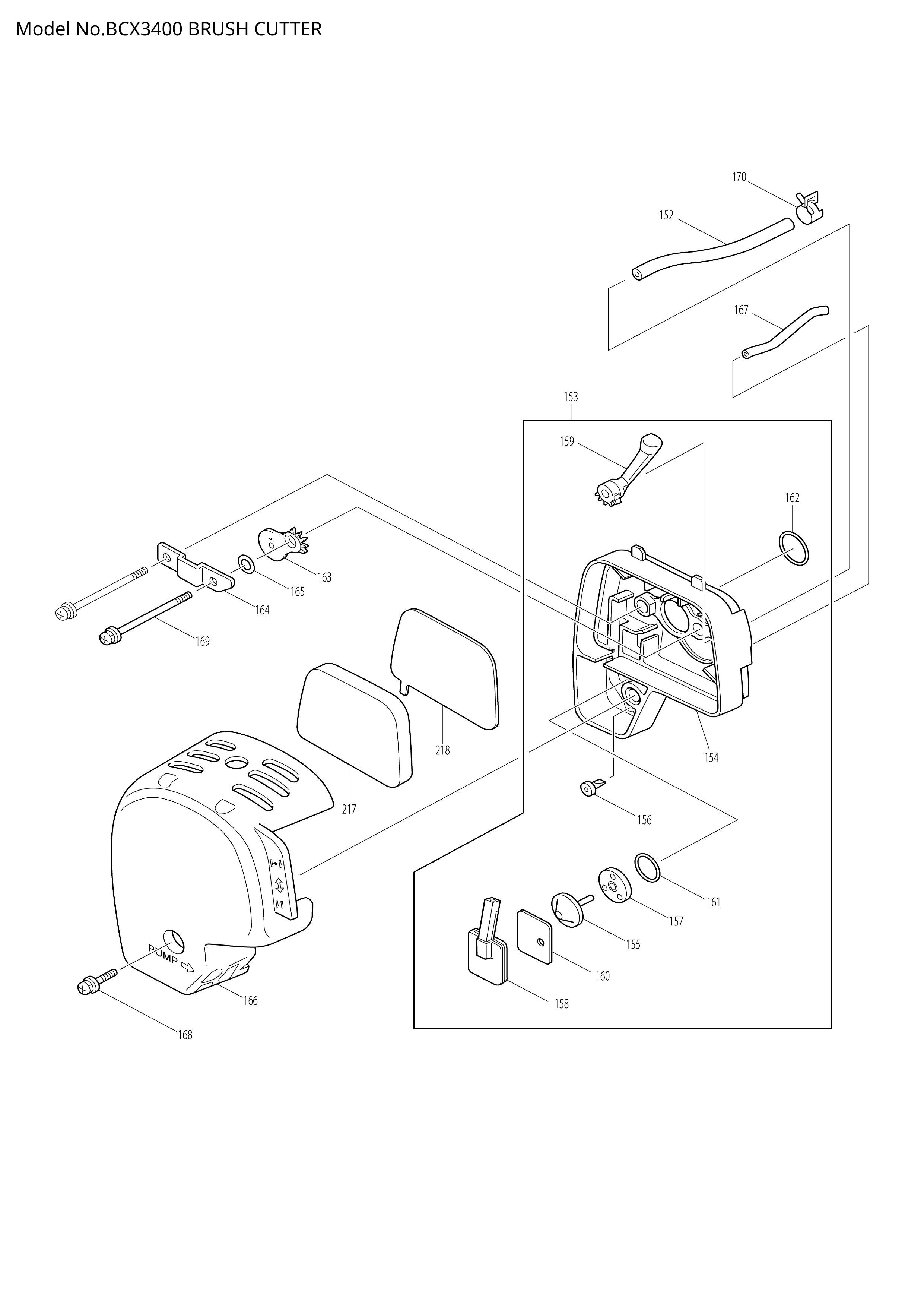 Makita BCX3400 — сборочный чертёж, лист 6, деталь 5937001011 поз. 186-1