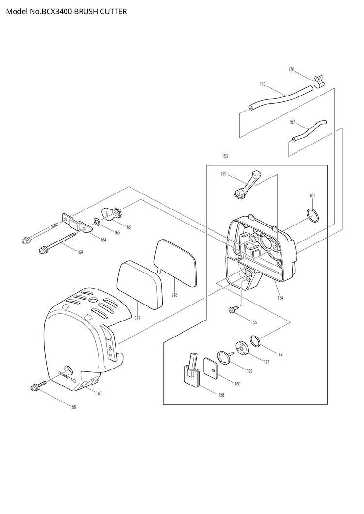 Makita BCX3400 — сборочный чертёж, лист 6, деталь 5937001011 поз. 186-1