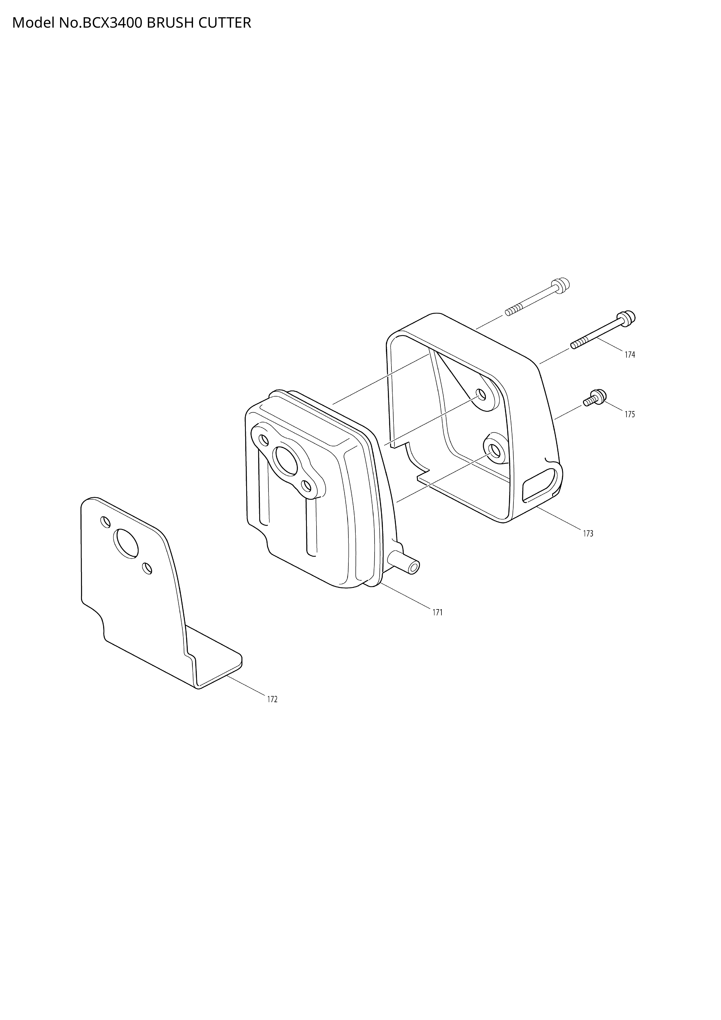Makita BCX3400 — сборочный чертёж, лист 7, деталь 5937001011 поз. 186-1