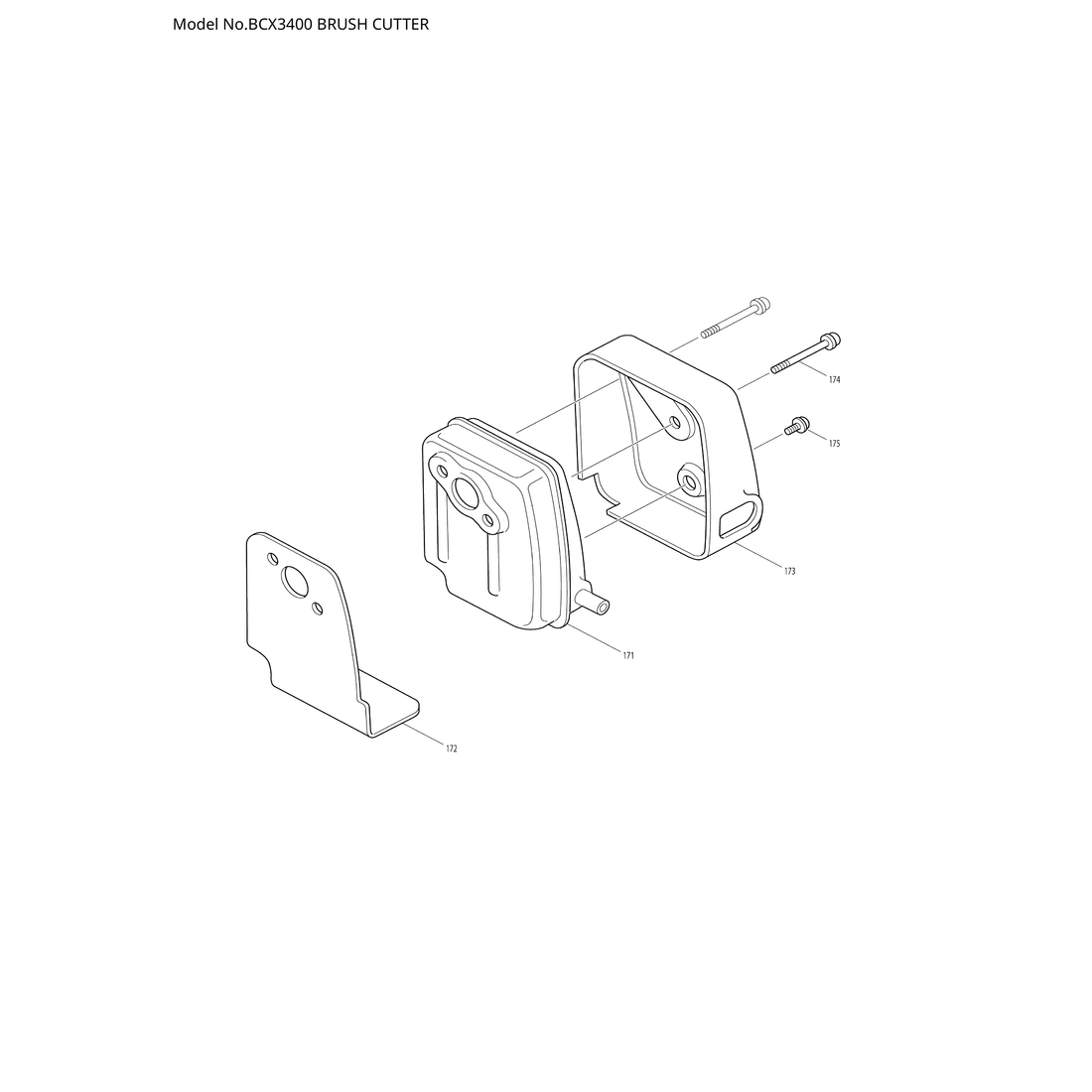 Makita BCX3400 — сборочный чертёж, лист 7, деталь 5937001011 поз. 186-1
