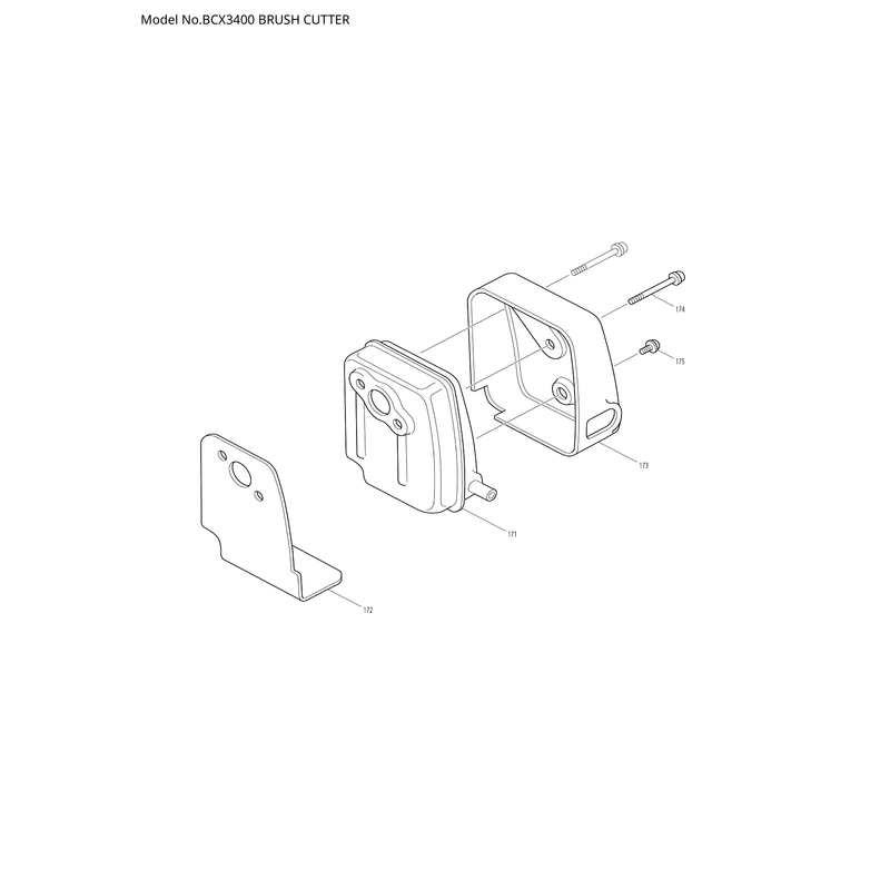 Makita BCX3400 — сборочный чертёж, лист 7, деталь 5937001011 поз. 186-1