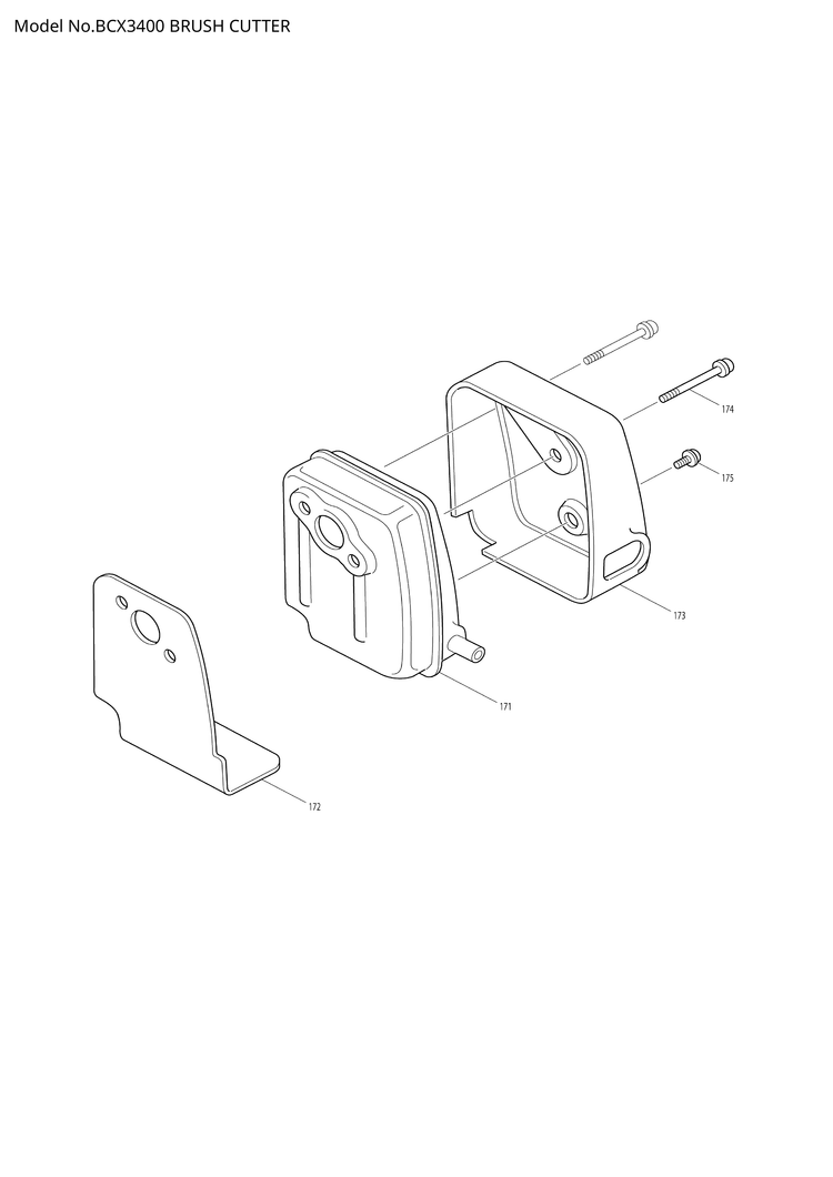 Makita BCX3400 — сборочный чертёж, лист 7, деталь 5937001011 поз. 186-1
