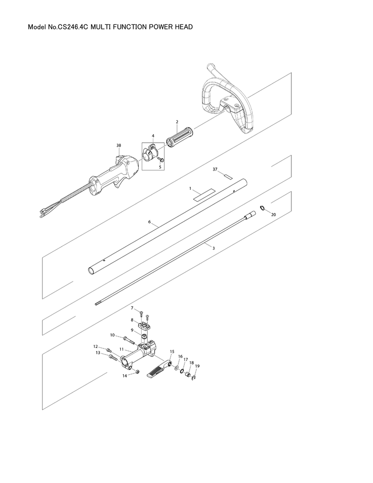 Makita CS-246.4C — сборочный чертёж, лист 1, деталь 452220-6 поз. 231