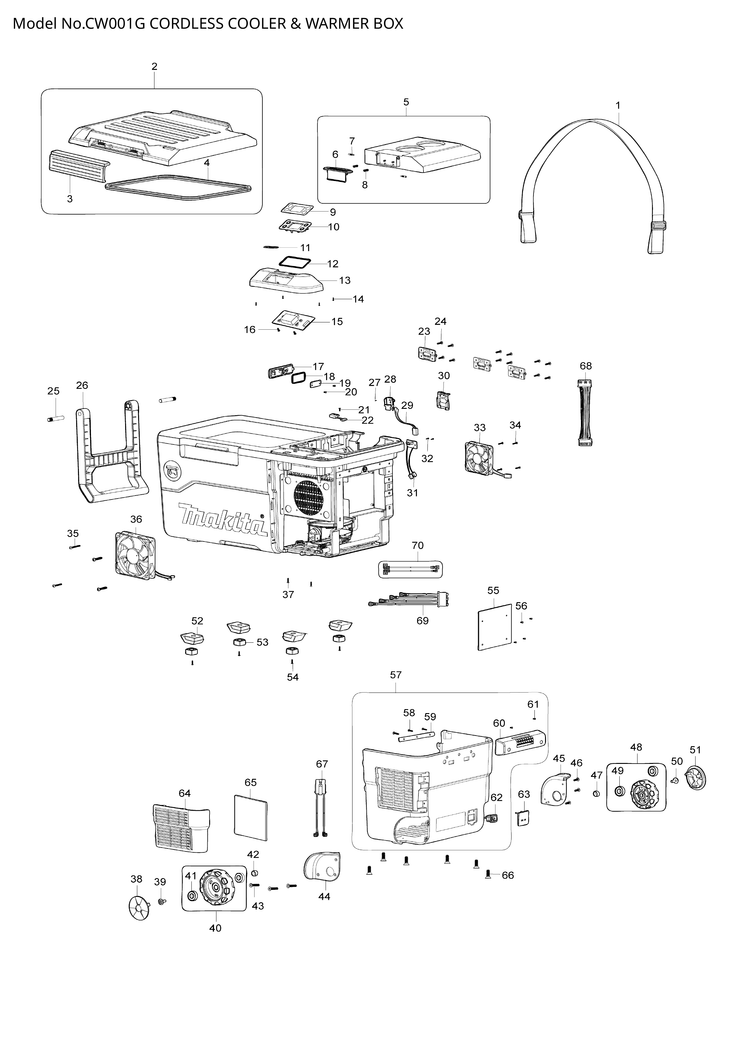 Makita CW001G — сборочный чертёж, лист 1, деталь WL00000056 поз. C10