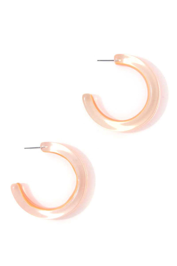 Chic Transparent Hoop Earring