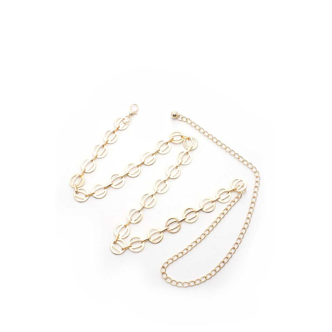 Circle Link Metal Chain Belt