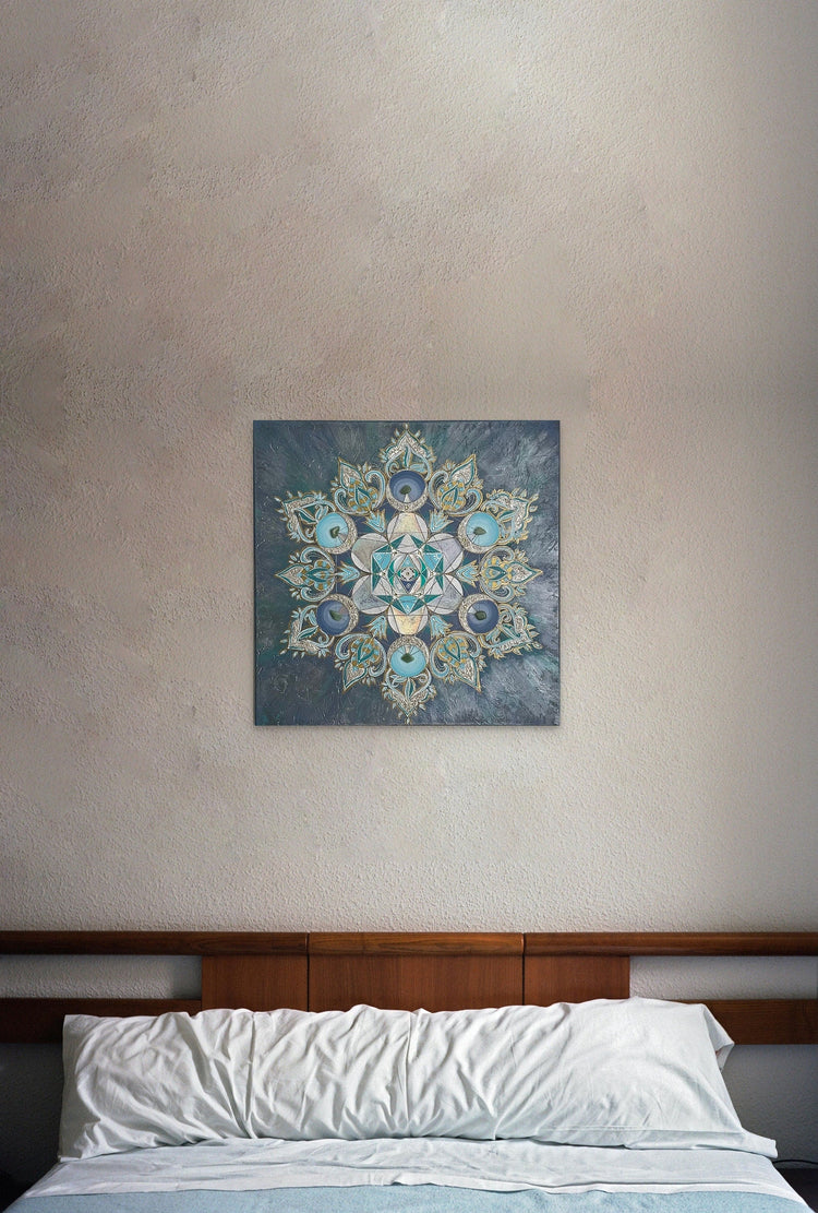 Cube Metatron, Energy painting, Mandala, Sacred Geometry