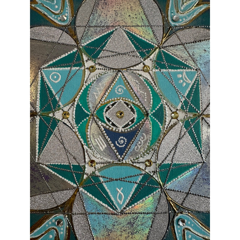 Cube Metatron, Energy painting, Mandala, Sacred Geometry
