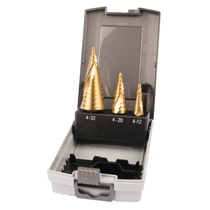 Makita D-41872 Step Drill Set Spiral TIN 4-12, 4-20, 4-32mm