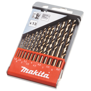 Makita D-57180 HSS-CO METAL DRILL BITS 13PCS
