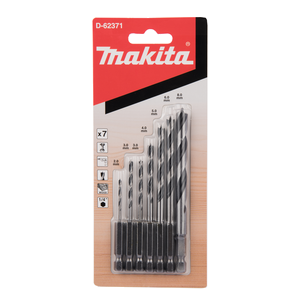 Makita D-62371 WOOD DRILL BIT SET 2-8MM (1/4