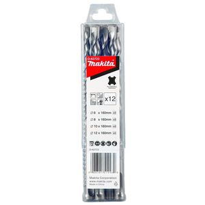 Makita D-62723 SDS-PLUS DRILL, 12PCS/SET