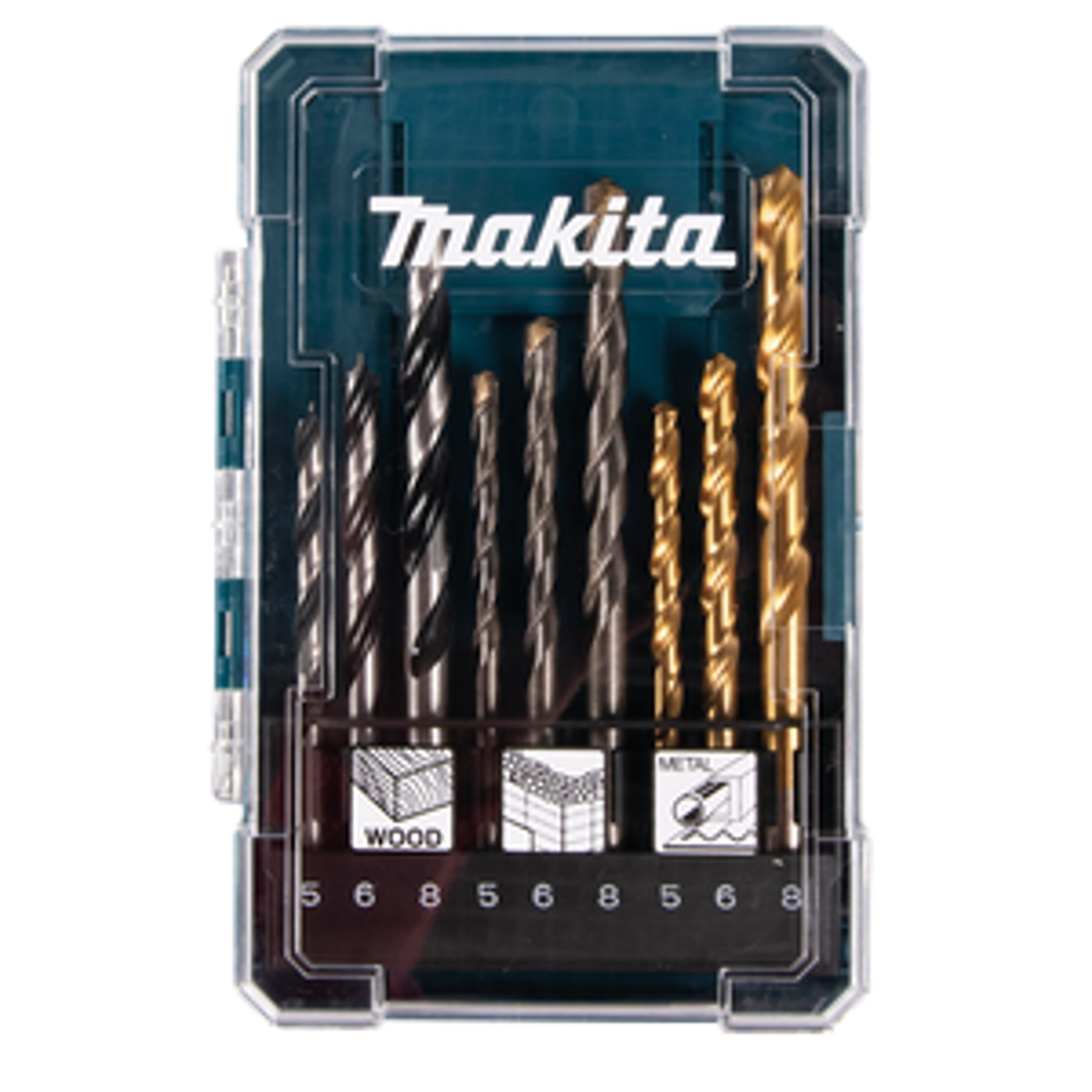 Makita D-71962 Drill Bit Assortment Wood 5/6/8 mm; 9 pcs