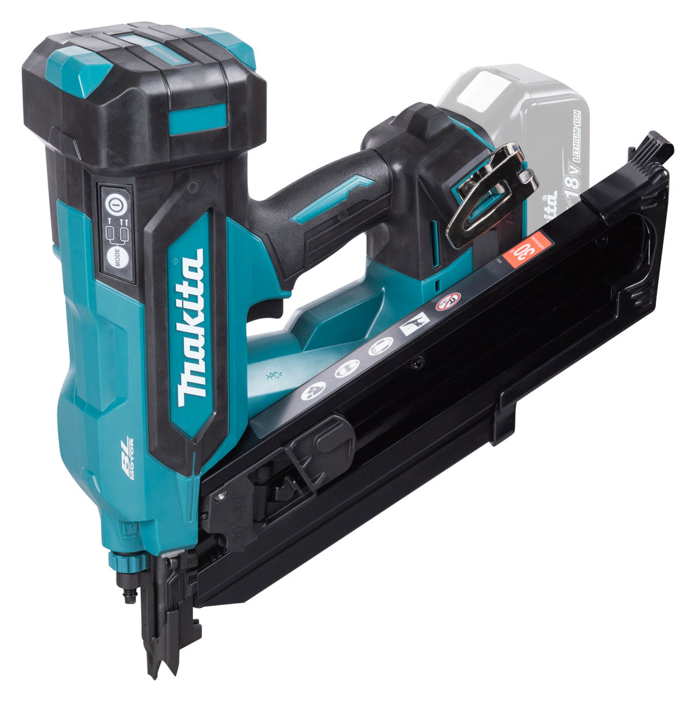Makita DBN900ZK Cordless Framing Nailer LXT® 18V, 34°, 50-90mm